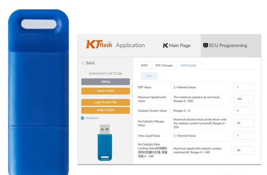ECUHELP KTflash KT Flash Dongle with Full Software Licence for J2534 Hardware